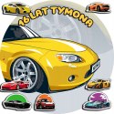 OPŁATEK NA TORT 30CM - SAMOCHODY AUTA + IMIĘ + GRATIS! 24CM 26CM