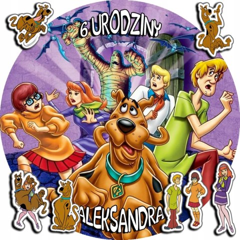 OPŁATEK NA TORT 30CM - SCOOBY-DOO BAJKA + IMIĘ + GRATIS! 24CM 26CM OPŁATEK NA TORT 30CM - SCOOBY-DOO BAJKA + IMIĘ + GRATIS! 24CM 26CM
