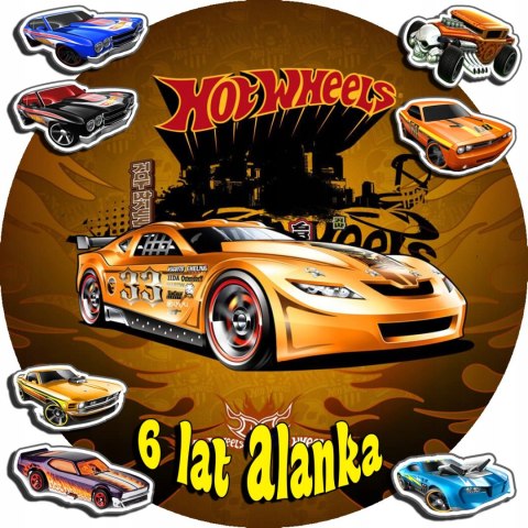 OPŁATEK NA TORT 30CM - HOT WHEELS AUTKA + IMIĘ + GRATIS! 24CM 26CM OPŁATEK NA TORT 30CM - HOT WHEELS AUTKA + IMIĘ + GRATIS! 24CM 26CM