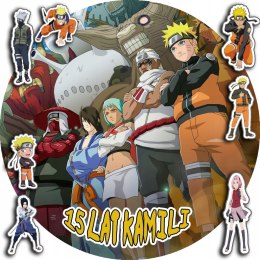 OPŁATEK NA TORT 30CM - NARUTO ANIME + IMIĘ + GRATIS! 24CM 26CM
