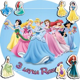 OPŁATEK NA TORT 30CM - KSIĘŻNICZKA DISNEY + IMIĘ + GRATIS! 24CM 26CM