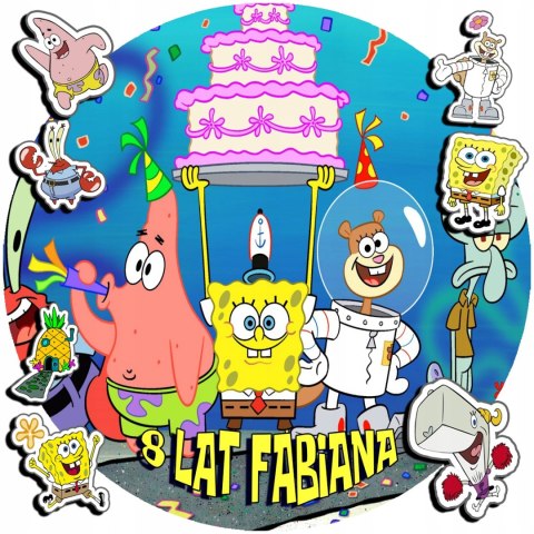 OPŁATEK NA TORT 30CM - SPONGEBOB BAJKA + IMIĘ + GRATIS! 24CM 26CM OPŁATEK NA TORT 30CM - SPONGEBOB BAJKA + IMIĘ + GRATIS! 24CM 26CM