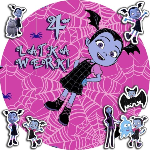 OPŁATEK NA TORT 30CM - VAMPIRINA BAJKA + IMIĘ + GRATIS! 24CM 26CM OPŁATEK NA TORT 30CM - VAMPIRINA BAJKA + IMIĘ + GRATIS! 24CM 26CM