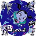 OPŁATEK NA TORT 30CM - VAMPIRINA BAJKA + IMIĘ + GRATIS! 24CM 26CM