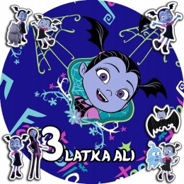 OPŁATEK NA TORT 30CM - VAMPIRINA BAJKA + IMIĘ + GRATIS! 24CM 26CM