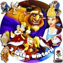 OPŁATEK NA TORT 20CM - PIĘKNA I BESTIA DISNEY + IMIĘ + GRATIS! 15CM 18CM