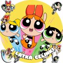 OPŁATEK NA TORT 20CM - POWER GIRLS ATOMÓ.WKI + IMIĘ + GRATIS! 15CM 18CM
