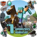 OPŁATEK NA TORT 30CM - MINECRAFT DEKORACJA + IMIĘ + GRATIS! 24CM 26CM
