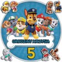 OPŁATEK NA TORT 30CM - PSI PATROL DRUŻYNA + IMIĘ + GRATIS! 24CM 26CM