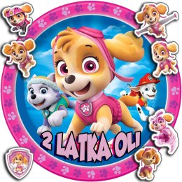 OPŁATEK NA TORT 30CM - PSI PATROL SKYE SKY + IMIĘ + GRATIS! 24CM 26CM