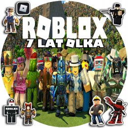 OPŁATEK NA TORT 30CM - ROBLOX DEKORACJA + IMIĘ + GRATIS! 24CM 26CM