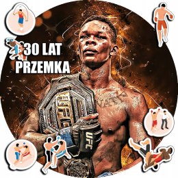 OPŁATEK NA TORT 20CM - HOBBY MMA SPORTY WALKI + IMIĘ + GRATIS! 15CM 18CM