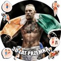 OPŁATEK NA TORT 20CM - HOBBY MMA SPORTY WALKI + IMIĘ + GRATIS! 15CM 18CM