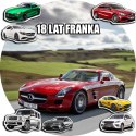 OPŁATEK NA TORT 20CM - SAMOCHODY AUTA MERCEDES + IMIĘ + GRATIS! 15CM 18CM