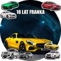 OPŁATEK NA TORT 20CM - SAMOCHODY AUTA MERCEDES + IMIĘ + GRATIS! 15CM 18CM