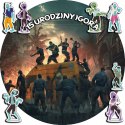 OPŁATEK NA TORT 20CM - ZOMBIE ZOMBI GRY + IMIĘ + GRATIS! 15CM 18CM