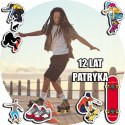 OPŁATEK NA TORT 20CM - DESKOROLKA ROLKI + IMIĘ + GRATIS! 15CM 18CM
