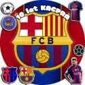 OPŁATEK NA TORT 20CM - PIŁKA NOŻNA FC BARCELONA + IMIĘ + GRATIS! 15CM 18CM