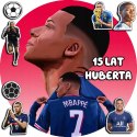 OPŁATEK NA TORT 20CM - PIŁKA NOŻNA MBAPPE KYLIAN + IMIĘ + GRATIS! 15CM 18CM
