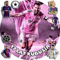 OPŁATEK NA TORT 20CM - PIŁKA NOŻNA MESSI + IMIĘ + GRATIS! 15CM 18CM