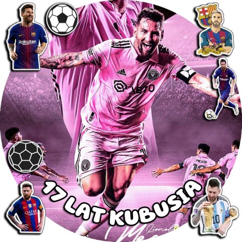 OPŁATEK NA TORT 20CM - PIŁKA NOŻNA MESSI + IMIĘ + GRATIS! 15CM 18CM OPŁATEK NA TORT 20CM - PIŁKA NOŻNA MESSI + IMIĘ + GRATIS! 15CM 18CM