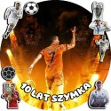 OPŁATEK NA TORT 20CM - PIŁKA NOŻNA RONALDO + IMIĘ + GRATIS! 15CM 18CM