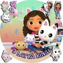 OPŁATEK NA TORT 20CM - KOCI DOMEK GABI GABBY + IMIĘ + GRATIS! 15CM 18CM