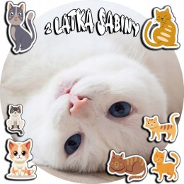 OPŁATEK NA TORT 20CM - KOTEK KOT KOCI KOTKI + IMIĘ + GRATIS! 15CM 18CM
