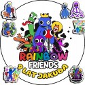 OPŁATEK NA TORT 20CM - RAINBOW FRIENDS + IMIĘ + GRATIS! 15CM 18CM