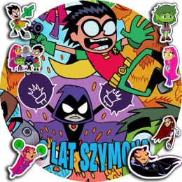 OPŁATEK NA TORT 20CM - TEEN TITANS MŁODZI TYTANI + IMIĘ + GRATIS! 15CM 18CM