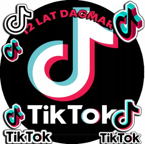 OPŁATEK NA TORT 20CM - TIKK-TOKK SOCIAL MEDIA + IMIĘ + GRATIS! 15CM 18CM OPŁATEK NA TORT 20CM - TIKK-TOKK SOCIAL MEDIA + IMIĘ + GRATIS! 15CM 18CM