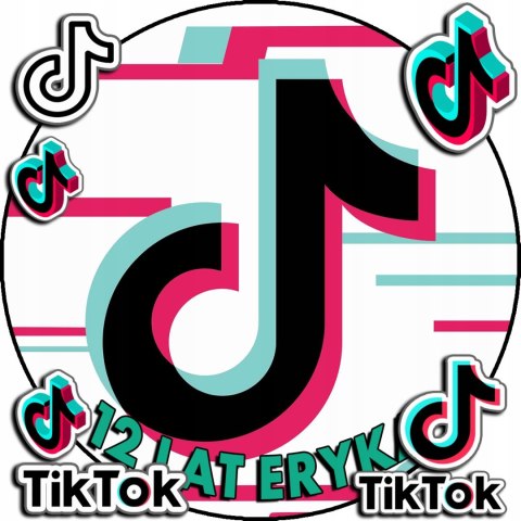 OPŁATEK NA TORT 20CM - TIKK-TOKK SOCIAL MEDIA + IMIĘ + GRATIS! 15CM 18CM OPŁATEK NA TORT 20CM - TIKK-TOKK SOCIAL MEDIA + IMIĘ + GRATIS! 15CM 18CM