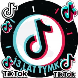 OPŁATEK NA TORT 20CM - TIKK-TOKK SOCIAL MEDIA + IMIĘ + GRATIS! 15CM 18CM