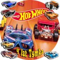 OPŁATEK NA TORT 20CM - HOT WHEELS AUTA + IMIĘ + GRATIS! 15CM 18CM