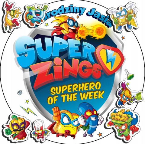 OPŁATEK NA TORT 20CM - SUPER ZINGS BAJKA + IMIĘ + GRATIS! 15CM 18CM OPŁATEK NA TORT 20CM - SUPER ZINGS BAJKA + IMIĘ + GRATIS! 15CM 18CM