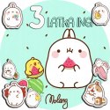 OPŁATEK NA TORT 20CM - MOLANG SŁODKIE + IMIĘ + GRATIS! 15CM 18CM