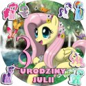 OPŁATEK NA TORT 20CM - MY LITTLE PONY + IMIĘ + GRATIS! 15CM 18CM