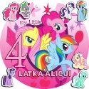 OPŁATEK NA TORT 20CM - MY LITTLE PONY + IMIĘ + GRATIS! 15CM 18CM