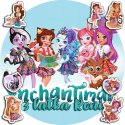 OPŁATEK NA TORT 20CM - ENCHANTIMALS + IMIĘ + GRATIS! 15CM 18CM