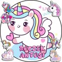 OPŁATEK NA TORT 20CM - JEDNOROŻEC UNICORN + IMIĘ + GRATIS! 15CM 18CM