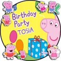 OPŁATEK NA TORT 20CM - ŚWINKA PEPPA BAJKA + IMIĘ + GRATIS! 15CM 18CM