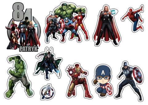 OPŁATEK ZESTAW NA URODZINY AVENGERS MARVEL + IMIĘ OPŁATEK ZESTAW NA URODZINY AVENGERS MARVEL + IMIĘ