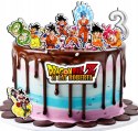 OPŁATEK ZESTAW NA URODZINY DRAGON BALL + IMIĘ