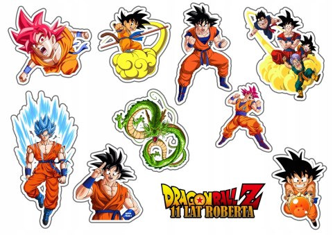 OPŁATEK ZESTAW NA URODZINY DRAGON BALL + IMIĘ OPŁATEK ZESTAW NA URODZINY DRAGON BALL + IMIĘ