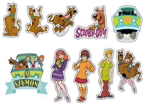 OPŁATEK ZESTAW NA URODZINY SCOOBY-DOO + IMIĘ OPŁATEK ZESTAW NA URODZINY SCOOBY-DOO + IMIĘ