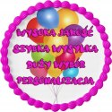 OPŁATEK ZESTAW URODZINY ENCHANTIMALS + IMIĘ