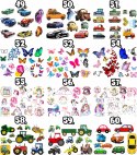 TATUAŻE ZMYWALNE DLA DZIECI POKEMON WIELE WZORÓW