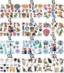 TATUAŻE ZMYWALNE DLA DZIECI POKEMON WIELE WZORÓW