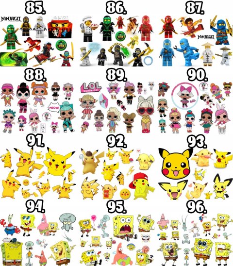 TATUAŻE ZMYWALNE DLA DZIECI POKEMON WIELE WZORÓW TATUAŻE ZMYWALNE DLA DZIECI POKEMON WIELE WZORÓW