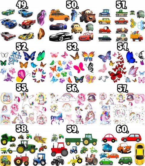 TATUAŻE ZMYWALNE DLA DZIECI POKEMON WIELE WZORÓW TATUAŻE ZMYWALNE DLA DZIECI POKEMON WIELE WZORÓW